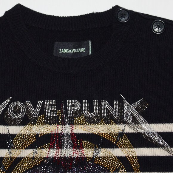 Zadig & Voltaire Women's Jeremia MW Punk Sweater in size Small NWOT MSRP $298 - Picture 10 of 14